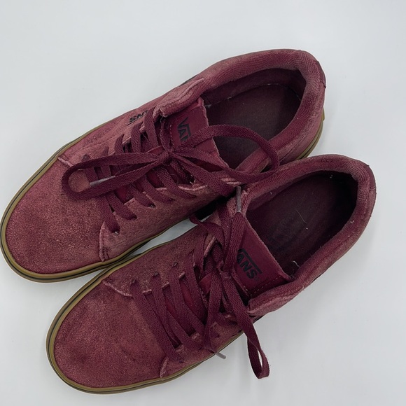 Vans Suede Seldan Shoe size men’s 6.5 Burgundy - Picture 6 of 6